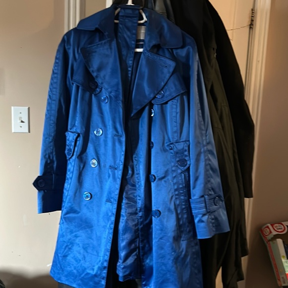 Cobalt blue satin trench Jessica Simpson - Picture 1 of 1